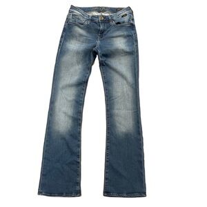 Mavi Gold W26 Ashley stretch mid rise boot cut faded blue jeans
